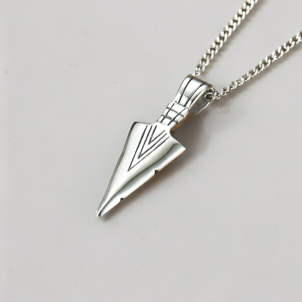 Pendentif celtique Gungnir viking acier