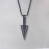 Pendentif celtique Gungnir viking acier