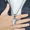 Pendentif celtique Gungnir viking acier