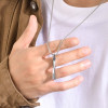 Pendentif barre torsadée tungstène personnalisable