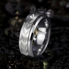 Men's Ring Tungsten Ring Groove Tire Cog Design