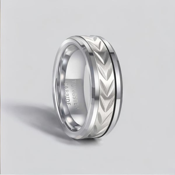 Herrenring Wolframring Groove Tire Cog Design