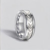 Men's Ring Tungsten Ring Groove Tire Cog Design