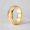 Bague mariage personnalisable homme anneau Tungstene centre sable