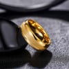Bague mariage personnalisable homme anneau Tungstene centre sable
