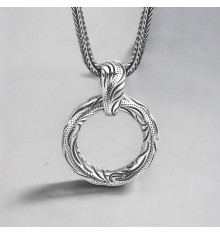 Viking Celtic Ring Pendant in 925 Sterling Silver – Symbol of Strength, Heritage, and Norse Spirituality