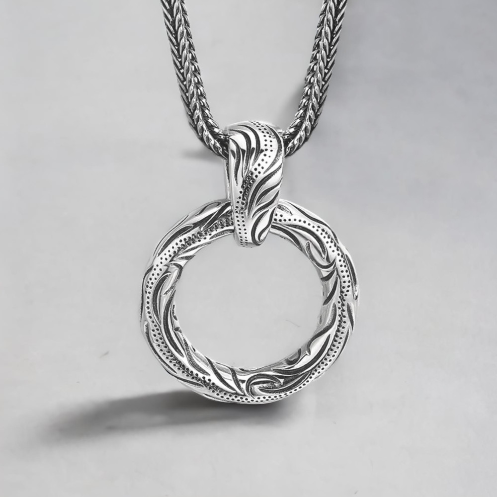 Celtic Viking Ring Silver Pendant