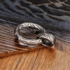Pendentif argent anneau viking celtique