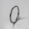 Bague tungstène anneau fin lisse