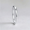 Bague tungstène anneau fin lisse