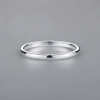 Bague tungstène anneau fin lisse