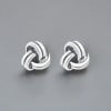 Boucles d'oreilles homme clou argent noeud celtique marin