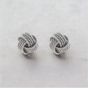 Celtic knot silver stud earrings