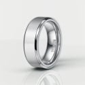 Bague titane brossé personnalisable