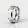 Men's Black Titanium Brushed Band Ring