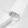Bague chevaliere acier croix à graver