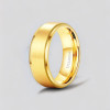 Bague titane brossé plaque or personnalisable