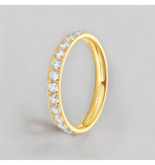 Eterniteitsring van titanium – Fonkelende zirkonia voor eeuwige liefde