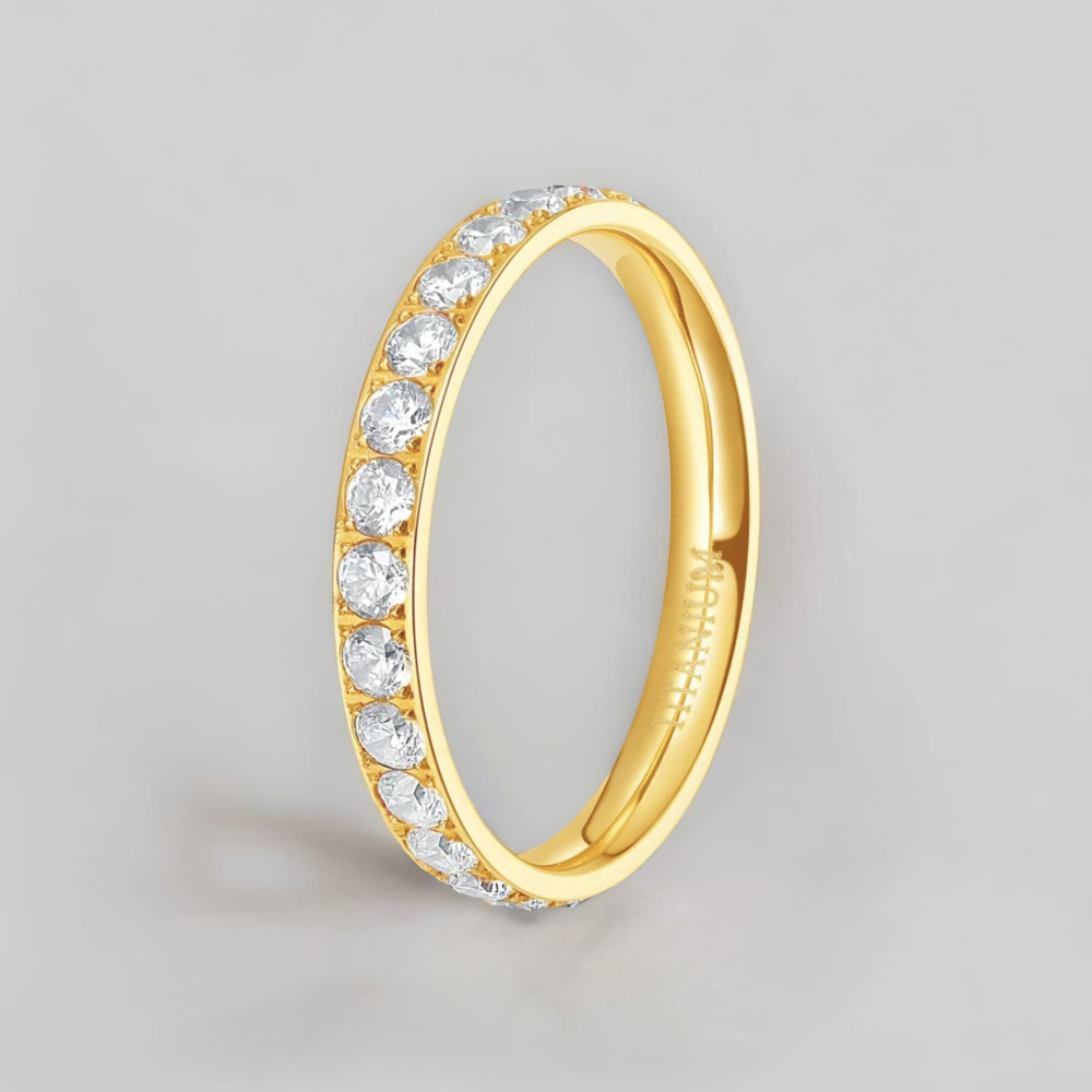 Bague éternité titane zirconium