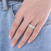 Bague éternité titane zirconium
