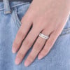 Bague éternité titane zirconium