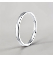 Anillo de bodas de titanio personalizable de 2 mm