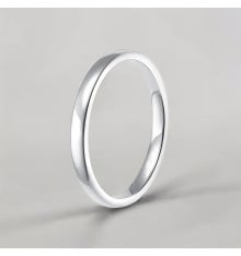 Anpassbarer 2-mm-Ehering aus Titan