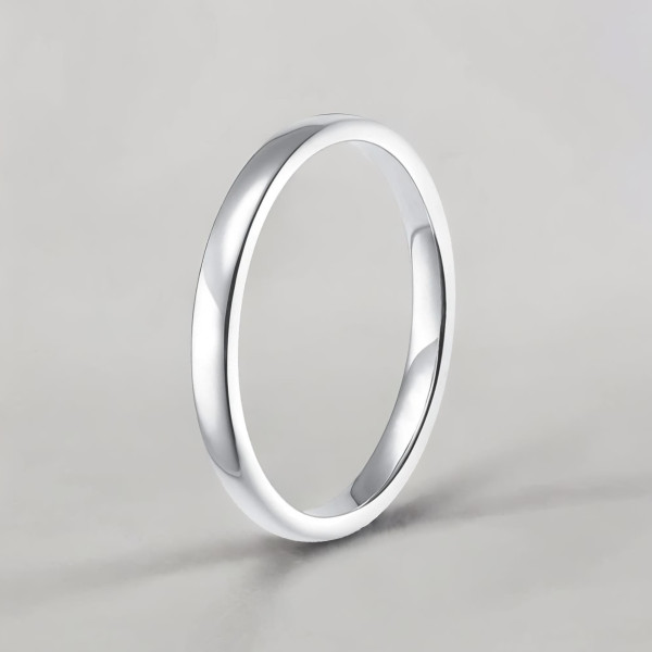 Bague alliance titane 2mm personnalisable