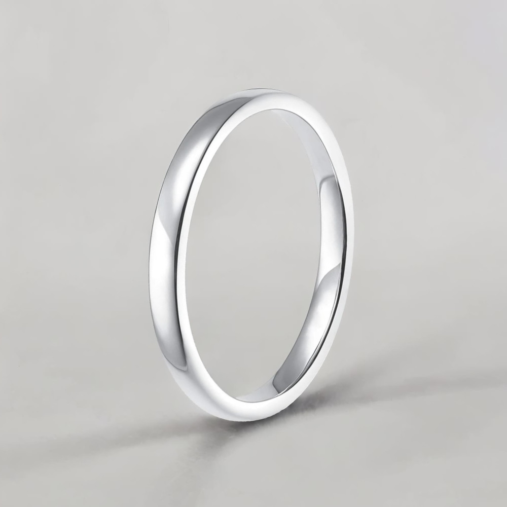 Bague alliance titane 2mm personnalisable