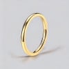 Doré Bague alliance titane 2mm personnalisable