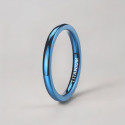 Bague alliance titane 2mm personnalisable