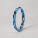 Bague alliance titane 2mm personnalisable