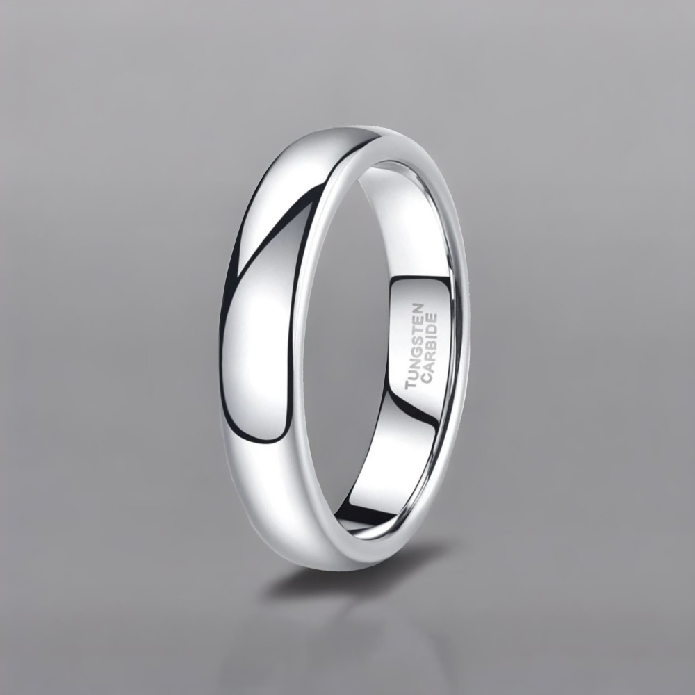 Bague tungstène alliance 4mm lisse