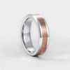 Anello da uomo personalizzato Lacca in legno di tungsteno