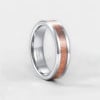 Personalized men's ring Tungsten wood lacquer
