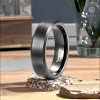Anillo de hombre anillo de carburo de tungsteno mate cepillo personalizable