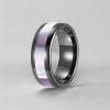 V Bague mariage ceramique noire abalone nacre