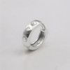 Boucles d'oreille argent homme femme creoles cisele emoji sourire - paire