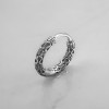 Boucles d'oreille argent Bali homme femme creoles hoop