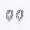 Boucles d'oreilles creoles Argent dragons ciseles zidiaque Horoscope