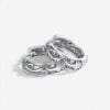 Boucles d'oreilles creoles Argent dragons ciseles zidiaque Horoscope