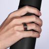 Bague personnalisee homme anneau tungstene bois nacre a graver