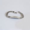 Bracelet personnalise homme gourmette acier chaine a graver