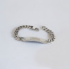 Bracelet personnalise homme gourmette acier chaine a graver