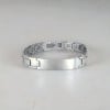 M Bracelet personnalise homme gourmette acier brosse plaque
