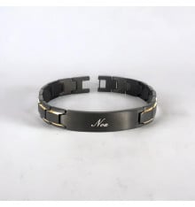 Bracelet gourmette homme en acier inoxydable – Finition brossée et design moderne