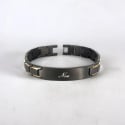 Men's Brushed Stainless Steel Curb Bracelet