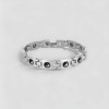 Bracciale da uomo in acciaio simbolo yin yang armonia magnetica