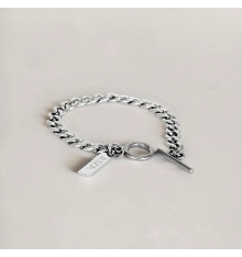 Men's Stainless Steel Chain ID Bracelet