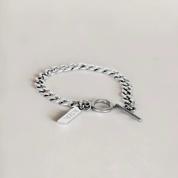 Bracelet personnalise homme femme acier chaine a graver